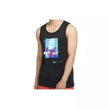 Nike Dri-FIT JDI тренировочный повседневный дышащий жилет мужской топ черный CV2953-010 M