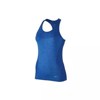 Nike Dri-Fit Knit Solid Logo Беговой жилет Женский Топы Синий 718568-459 XL