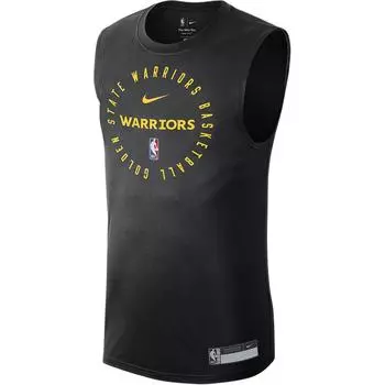 Nike Dri-Fit NBA Golden State Warriors Logo быстросохнущая футболка без рукавов для мужчин, черный цвет HF1870-010 XL