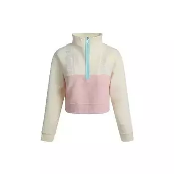 Nike Dri-FIT Новогодняя цветная трикотажная толстовка с полумолнией, женские толстовки, цвет кокос-молоко DH1379-113 XL