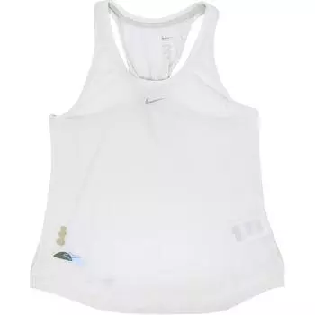 Nike Dri-FIT однотонный топ без рукавов женский топ белый DX7279-133 L