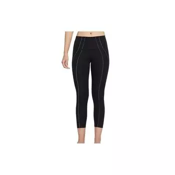 Nike Dri-Fit Полосатые с высокой талией обтягивающие высыхающие дышащие спортивные леггинсы женские леггинсы черные DD5773-010 S