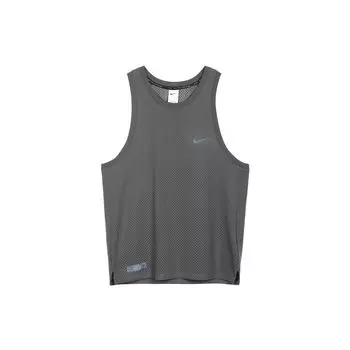 Nike Dri-Fit Run Division Rise Solid Breathable Logo Майка без рукавов для мужчин Серый FB6882-254 XXL
