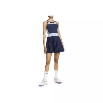 Nike Dri-FIT Slam Tennis Удобная дышащая повседневная юбка А-силуэта Женские юбки Синий DV0360-410 XL