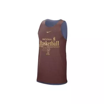 Nike Dri-FIT Team 31 Standard Issue Двусторонняя майка с буквенным принтом для мужчин, коричневая DX9787-491 L