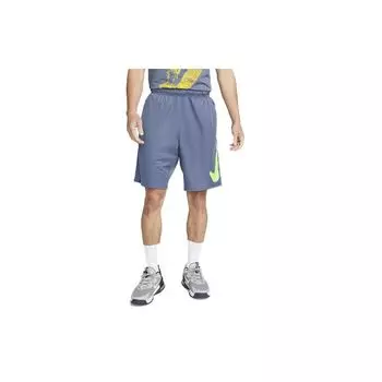 Nike Dri-FIT Totality Studio 72 Крупный логотип с принтом, эластичный пояс, повседневные шорты для мужчин, диффузно-синие FB7949-491 M