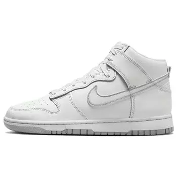 Nike Dunk High Airbrush Swoosh - Белые мужские кроссовки Summit-White Wolf-Grey Photon-Dust FD6922-100 41