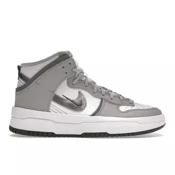 Nike Dunk High Up Light Smoke Grey Женские кроссовки Белый Серебристый DH3718-106 35.5