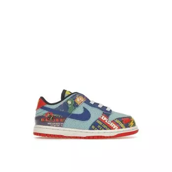 Nike Dunk Low BT Chinese New Year — детские кроссовки Firecracker Red Copa Hyper-Blue DD8480-446 22