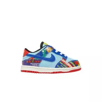 Nike Dunk Low BT Chinese New Year — детские кроссовки Firecracker Red Copa Hyper-Blue DD8480-446 22