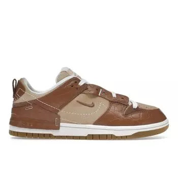 Nike Dunk Low Disrupt 2 Brown Crocodile Женские кроссовки Mineral-Clay Sail White-Onyx DV1026-215 37.5