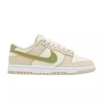 Nike Dunk Low Pale Ivory Oil Green Женские кроссовки Cream White Laser-Orange FQ6869-131 35.5