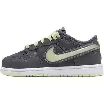 Nike Dunk Low PS Halloween - Светящиеся в темноте детские кроссовки Серый Железный-Серый Лайм-Лед HQ3241-068 28