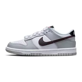 Nike Dunk Low SE GS Lottery Pack — детские кроссовки Grey Fog Blue-Chill Pink-Foam Light-Crimson DQ0380-001 35.5