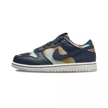 Nike Dunk Low SE PS Graffiti — Детские кроссовки Obsidian Multi-Color Summit-White Sport-Grey DM1052-400 28