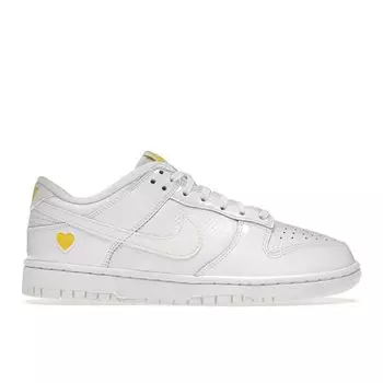 Nike Dunk Low Valentines Day — женские кроссовки Yellow Heart White Sail Opti-Yellow FD0803-100 35.5