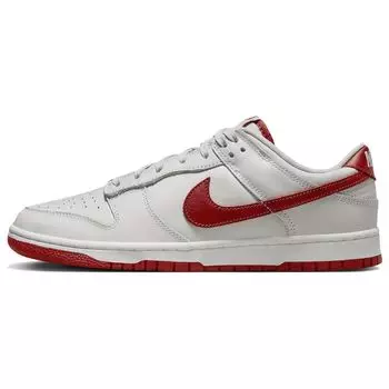 Nike Dunk Low Vast Grey Varsity Red Мужские кроссовки белые FJ0832-011