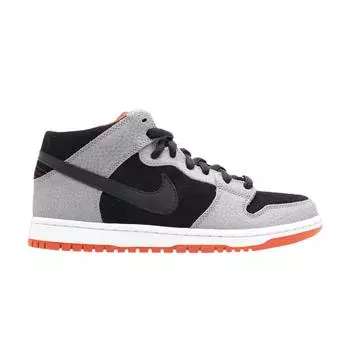 Мужские кроссовки Nike Dunk Mid Pro SB Un-Supreme Grey Stealth Black-Dragon-Red 314383-015