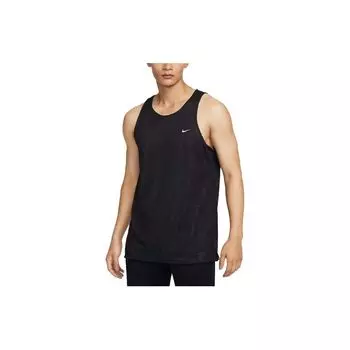 Nike Двусторонняя дышащая майка без рукавов Dri-Fit с круглым вырезом и принтом животных, мужские топы черного цвета FB7979-010 XL