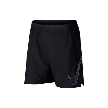 Nike Дышащие быстросохнущие шорты с логотипом для мужчин, черные 899499-010 L