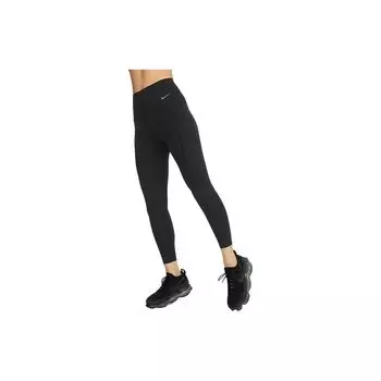 Nike Logo Print Дышащие спортивные леггинсы женские низы черные DQ5898-010 XL