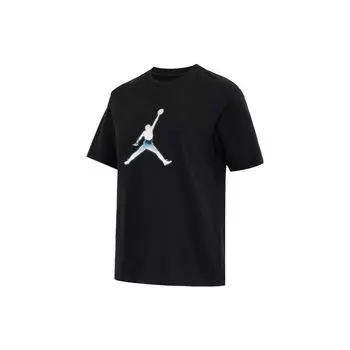 Nike Дышащий свитер с круглым вырезом и коротким рукавом с логотипом, женские топы, черный цвет FJ2511-010 XS