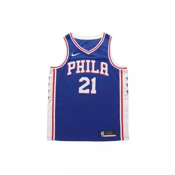 Nike Джерси NBA Swingman, Джоэл Эмбиид 21, мужская спортивная майка Philadelphia 76ers, синяя CW3678-495 M