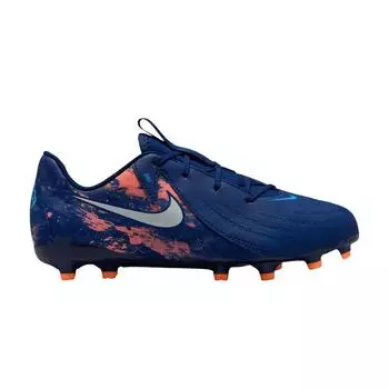 Nike Erling Haaland x Phantom GX 2 Academy MG GS Force of Nature Pack Детские кроссовки Синие Blue-Void Chrome HF1607-400 38.5