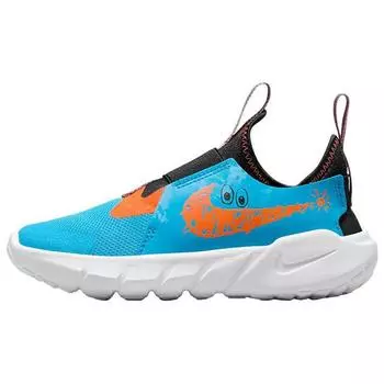 Nike Flex Runner 2 Lil PS Blue Lightning Total Orange Детские кроссовки Черные Белые DZ4487-400 33.5