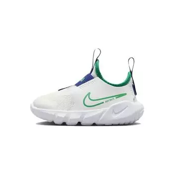 Nike Flex Runner 2 TD White Stadium Green Детские кроссовки Summit-White Pure-Platinum Deep-Royal-Blue DJ6039-102 25