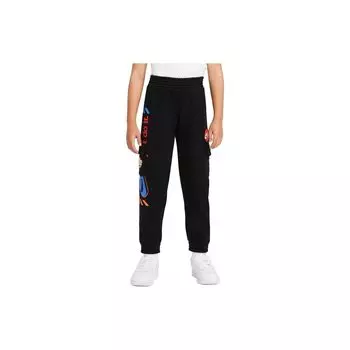 Nike Флис Мягкие Удобные Повседневные Вязаные Спортивные Штаны Детские брюки Черный DQ3891-010 L