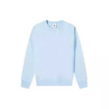 Nike Флисовая кофта Solo Swoosh Crewneck Celestine Blue/White для мужчин в уличном стиле CV0554-441 XXL
