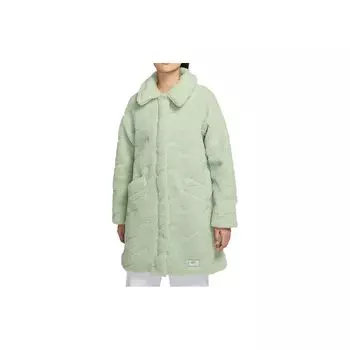Nike Флисовая повседневная однотонная куртка женская куртка зеленая DD5089-017 L