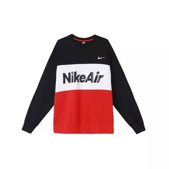 Мужской свитшот Nike Air из флиса в стиле пэчворк с цветными блоками, черный CJ4828-011 L