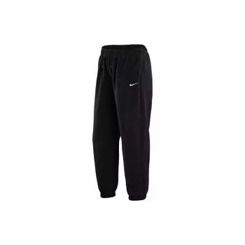 Nike Флисовые повседневные спортивные брюки с логотипом, женские, черные DV7097-010 XL