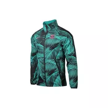 Nike Football Sport Hooded Jacket Barcelona Season 20-21 Мужская верхняя одежда Павлино-зеленый CK8570-396 XL