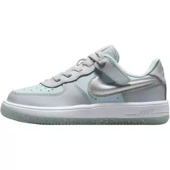 Nike Force 1 Low EasyOn PS Pure Platinum Glacier Blue Детские кроссовки Metallic-Silver HQ3251-043 28