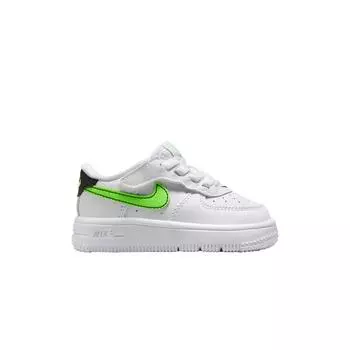 Nike Force 1 Low EasyOn TD белые зеленые Strike детские кроссовки черные FN0236-106 23.5