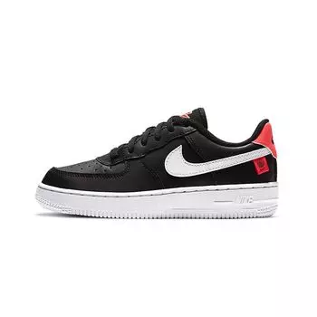 Nike Force 1 PS Worldwide Pack — детские кроссовки Black Flash Crimson, белые CN8539-001