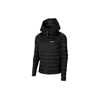Nike Футбольная спортивная одежда Windrunner Down утепленная куртка с капюшоном женская куртка черная CU5094-011 M