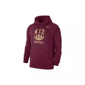 Nike Футбольный клуб Флис Логотип Принт Завязка Толстовка Мужская Толстовка Бордовый M31777NKFBBALL-MRN XXL