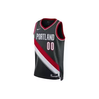 Nike Футболка NBA Dri-Fit Henderson Trail Blazers Swingman с буквенным принтом, удобная, дышащая, с круглым вырезом, без рукавов, мужская майка DN2020-016 M