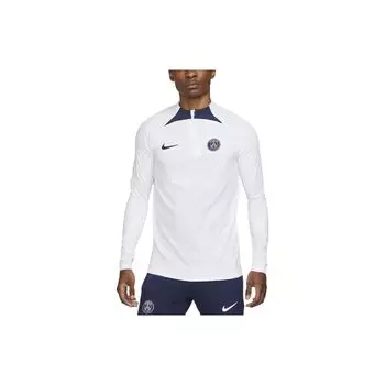Nike Футбольная майка с длинным рукавом и полумолнией PSG ADV Player Edition 22-23, мужские футболки белого цвета DM2283-101 XXL
