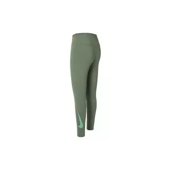Nike FW22 однотонные леггинсы с принтом бокового логотипа женские леггинсы оливково-зеленые DQ5561-222 M