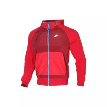 Nike FW22 Теплая спортивная куртка с флисовой вставкой и логотипом Мужские куртки красные BV3593-677 XXL