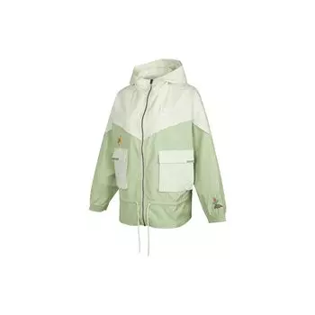 Nike Садовая тканая куртка с капюшоном женские куртки зеленые DM7909-093 L