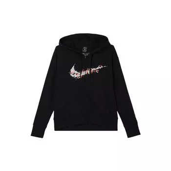 Nike Get Fit Li Na Series Casual Pullover Hoodie Женские толстовки с капюшоном черного цвета CZ8649-010 S