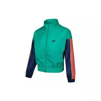 Nike Giannis Легкая лоскутная спортивная повседневная тканая куртка с воротником-стойкой Мужские куртки Изумрудный DA5670-372 XL