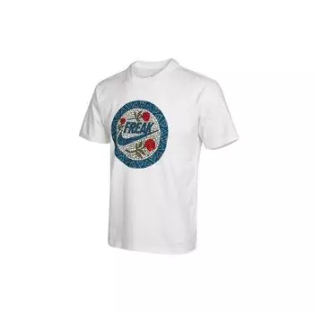 Nike Giannis Swoosh Freak Print Баскетбольная футболка с коротким рукавом Мужские топы белые DD0772-100 XXL