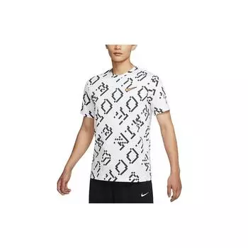 Nike Hoops Sports Casual Logo Print Баскетбольная футболка с короткими рукавами Мужские топы Белые DJ1561-100 XL